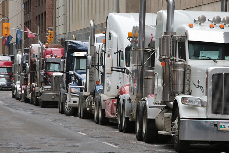 Freedom Convoy : Truckers Protest : Ottawa, Canada : Richard Moore : Photographer : Photojournalist